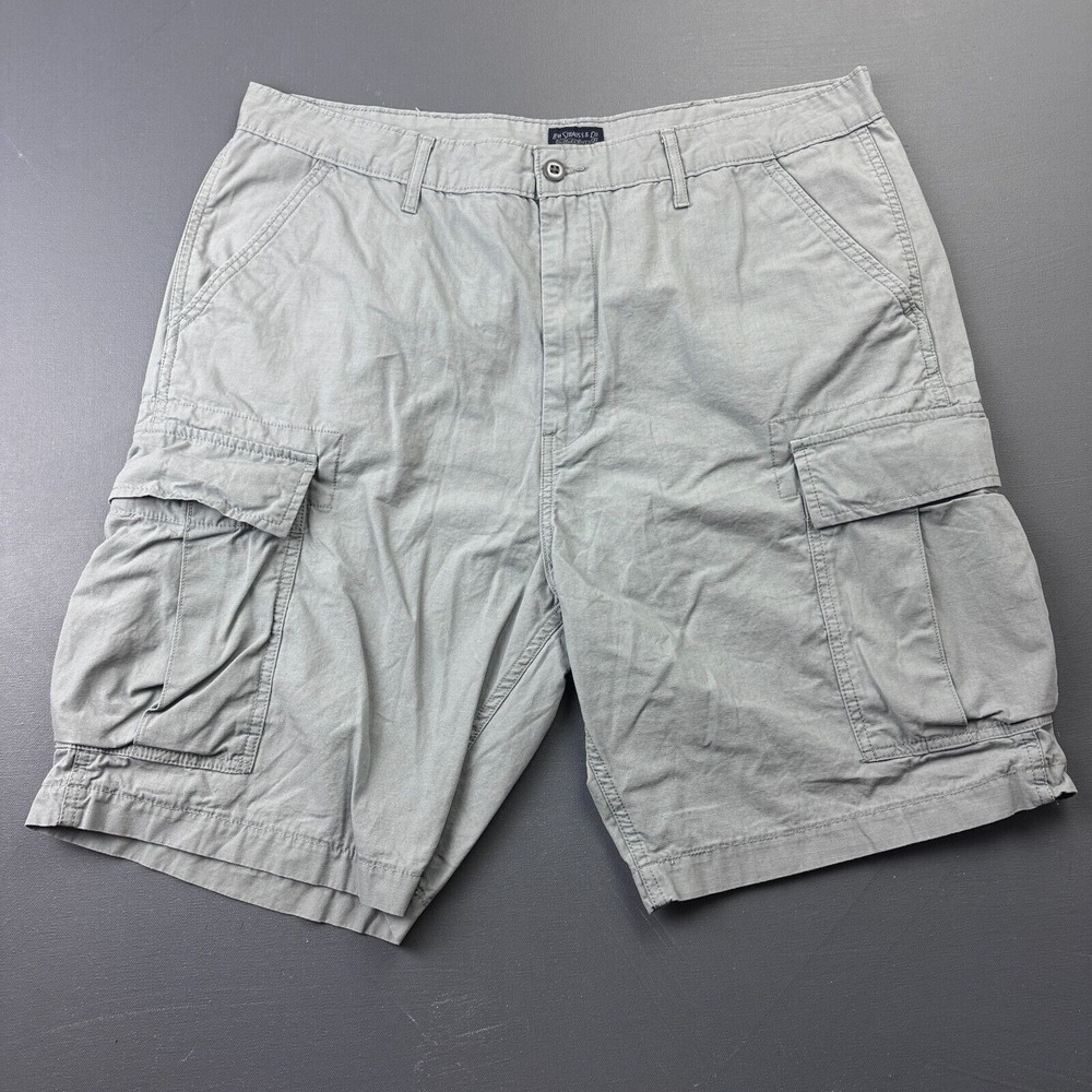Levi's Cargo Shorts Men's 34 Gray Cotton Utility Workwear Outdoor Hiking Casual